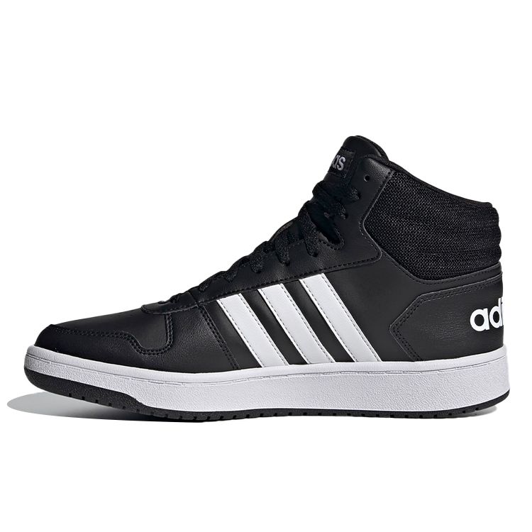 

Adidas Hoops 2.0 Mid Black White Мужские кроссовки Core-Black Cloud-White FY8618 40⅔