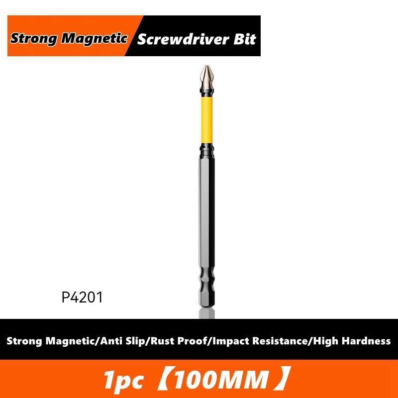 Anti-Slip Impact Phillips Bit Strong Magnetic Cross High Torque 25/50/65/100/150mm Long Hex Shank Cross Screwdriver Driver Bit