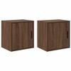 VidaXL Wall-mounted Garage Cabinets 2 Pcs Brown Oak Engineered Wood, Cabinet, Wall-mounted Garage Cupboard, Tool Cabinet 860638
