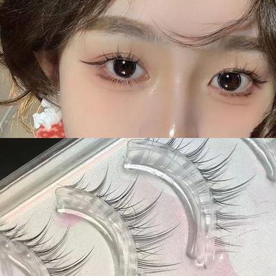 [Set mit 5] Natürliche transparente Linie Selbstklebende Wimpern