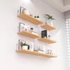 Black Floating Wall Shelves With Durable Metal Brackets Large Storage For Bedroom Living Room Home Decor