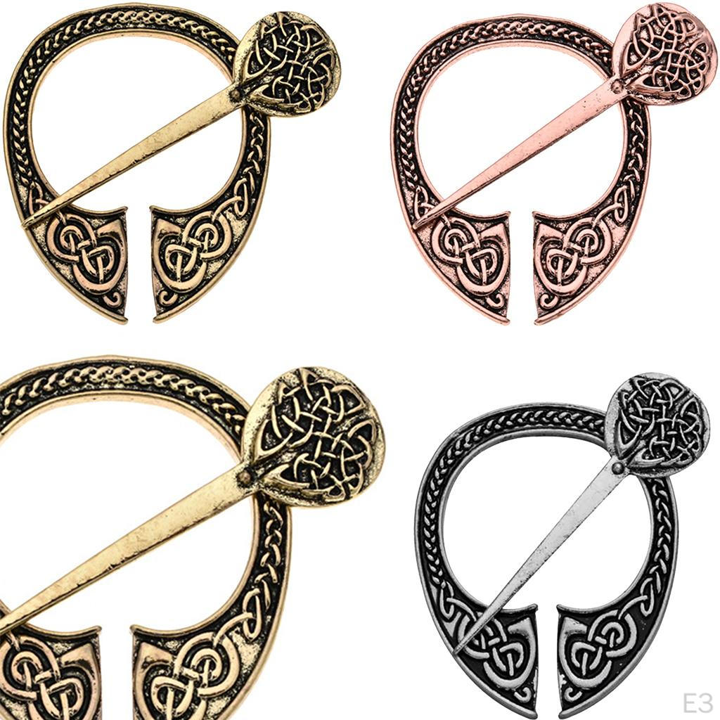 Kleur Viking Penannulaire Broche Gesp Sluiting Kleding Sluitingen Mantel Speld Middeleeuws