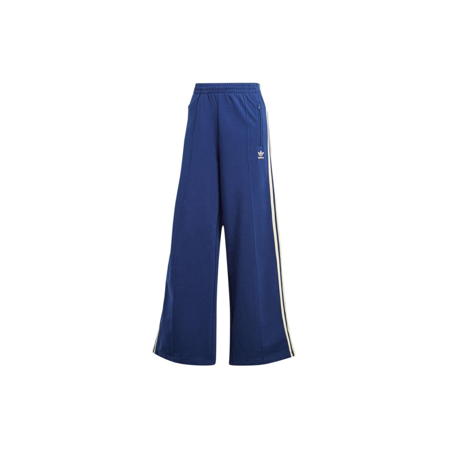

Adidas Originals Loose Fit Straight Leg Knit Sports Pants Women bottoms Blue IR7464 M