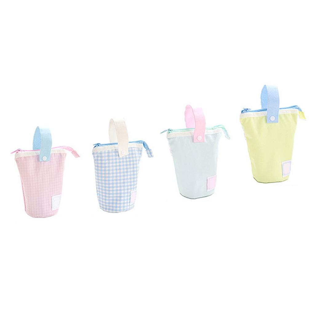 Foldable Standing Pencil Pouch Gorgeous High Capacity  Stationery Case for Office School Home