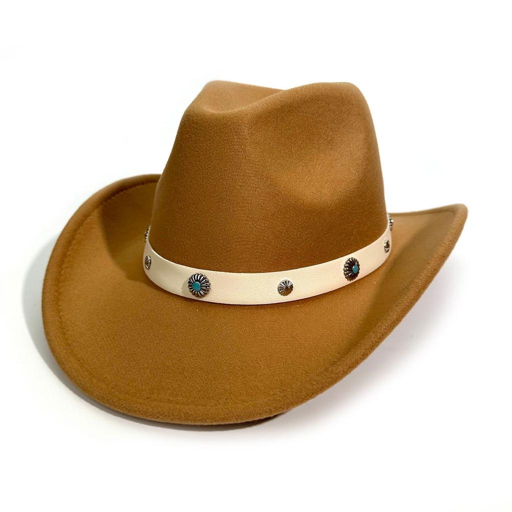 Popular Western Cowboy Hat European And American Style Men'S And Women'S Party Party Top Hat Spring And Autumn Sunshade Sunscreen Jazz Hat