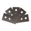 Schaber für Induktion/Keramik/Glas 5 austauschbare Klingen Grau