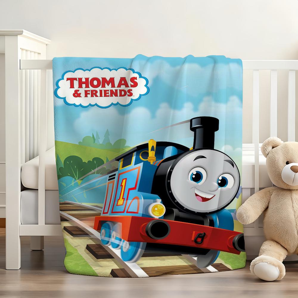 Cartoon cute T-Thomas And F-Friends Blanket For Sofa Office Bed Plane Travel Sleep Read Relax Camping Soft And Warm