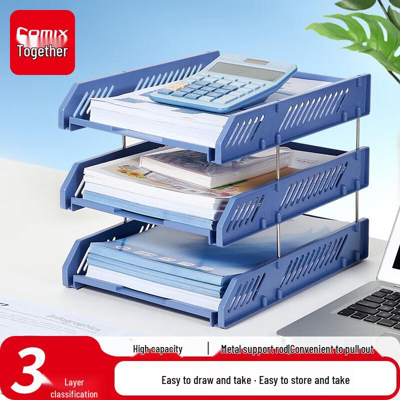 COMIX 3-Tier Desk File Organizer