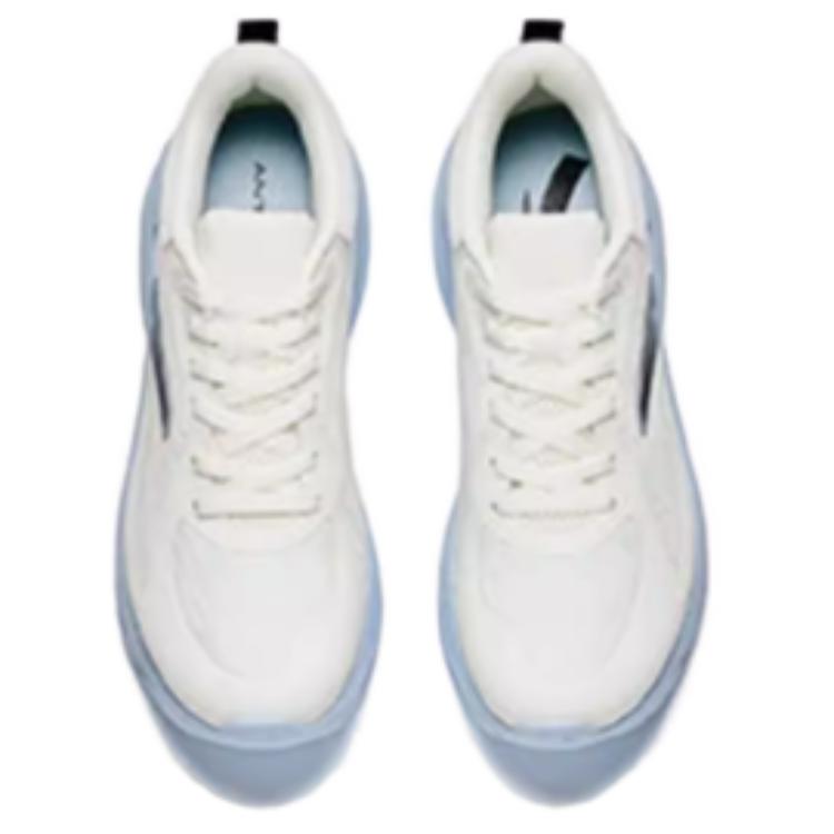 Anta Comfortable Fashionable Versatile Shock Absorbing Non-Slip Low-Top Casual Running Shoes Men Sneaker White Blue 912545531-2