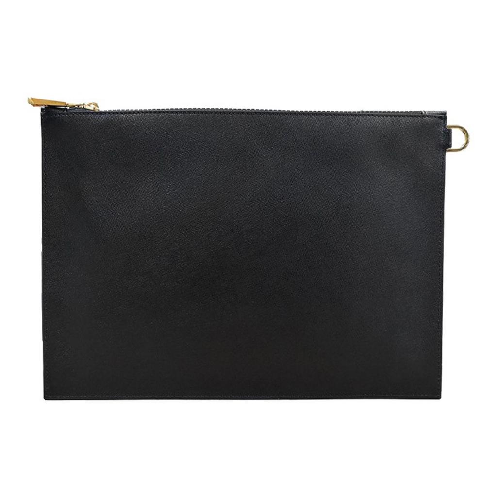 Versace Classic Medusa Leather Clutch Bag With Gold Buckle Men clutch Black DP85102-DCASP-D41OH