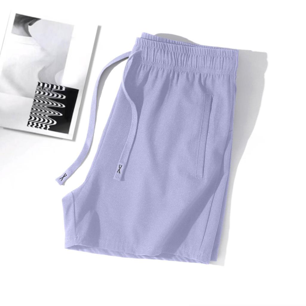 Shorts de plage décontractés d'été pour femmes, amples, respirants, haute élasticité, soie glacée, séchage rapide