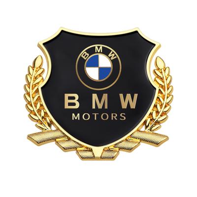 3D Metall Zinklegierung Auto Karosserie Schild Emblem Abzeichen Außen Dekorative Aufkleber Kofferraum Fenster Tür Aufkleber Zubehör Für M
