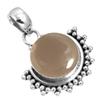925 Sterling Silver Pendant Women Gemstone Handmade Jewelry Valentine's Day Gift Malachite Moonstone Rose Quartz Red Stone Smoky Topaz Tiger Eye
