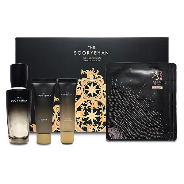 Sooryehan THE BLACK ESSENCE SPECIAL EDITION SET/ Luxury Premium / Anti-Aging, Moisturizing, Korean Cosmetics, Kbeauty
