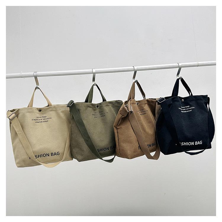 Damen 2023 Canvas Umhängetasche: Geräumiges Retro-Design für Studenten und Pendler