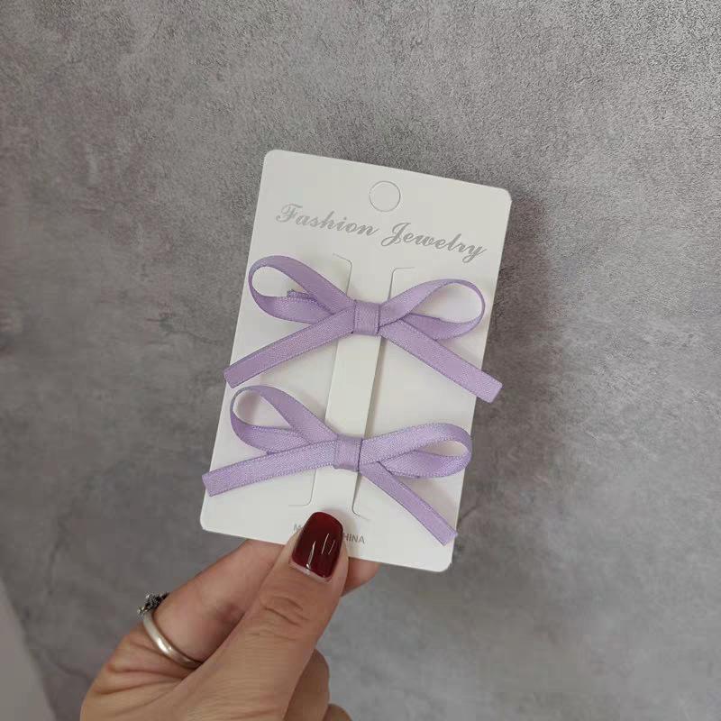 Cute Pink Bow Hair Clip for Women's Bangs and Side Hair