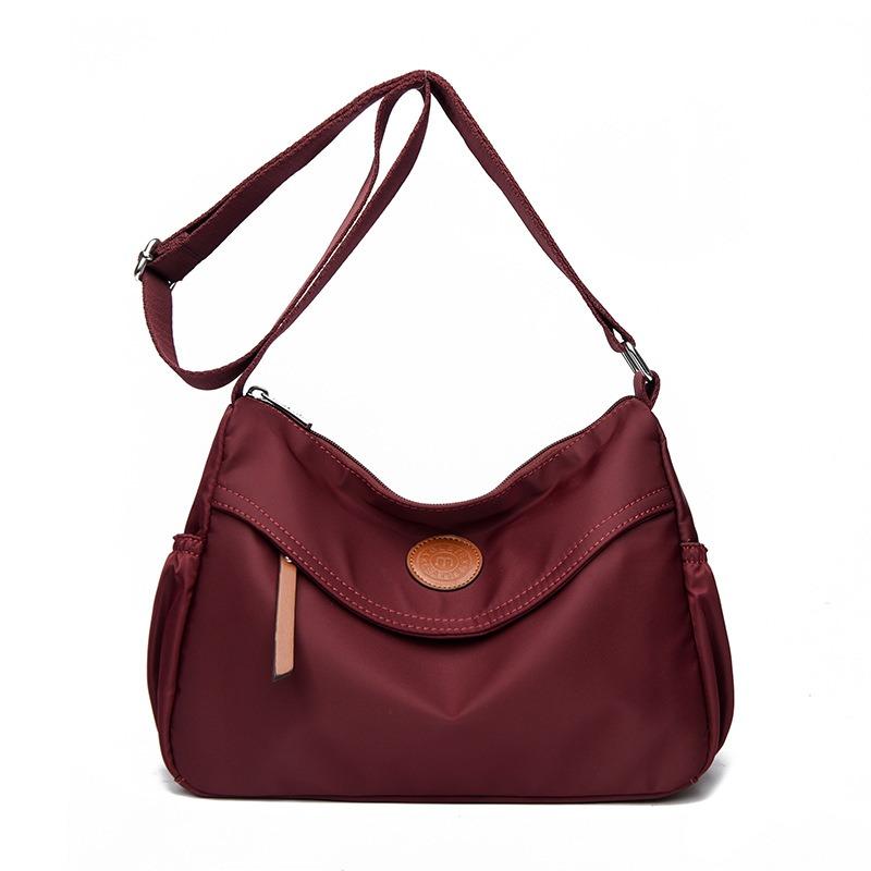 Nouveau Wenyi Fan Mode Décontracté Navetteur Simple Couleur Unie Grande Capacité Épaule Sac pour Femmes Sac Sous le Bras Sac Bandoulière