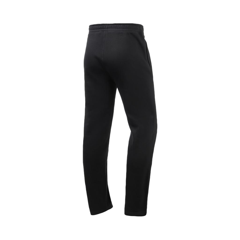 Li-Ning Solid Color Logo Print Fleece Casual Straight Leg Sports Pants Men bottoms YKLS469-1