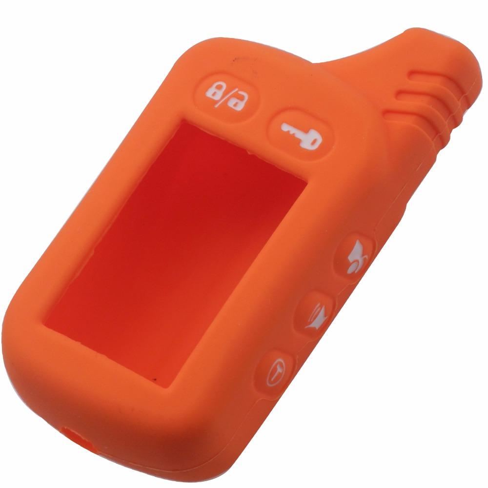 jingyuqin For Tomahawk TZ9030 TZ9010 SL-950 S-700 Silicone Case KeyChain For Russian 2-way Alarm System Alarm Key Fob Cover
