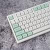 Mechanical Keyboard Keycap Minimalist Ice Mint Keys DA Profile 133Keys Dye Sub KeyCap for   MX DZ60 RK61 64 GK61
