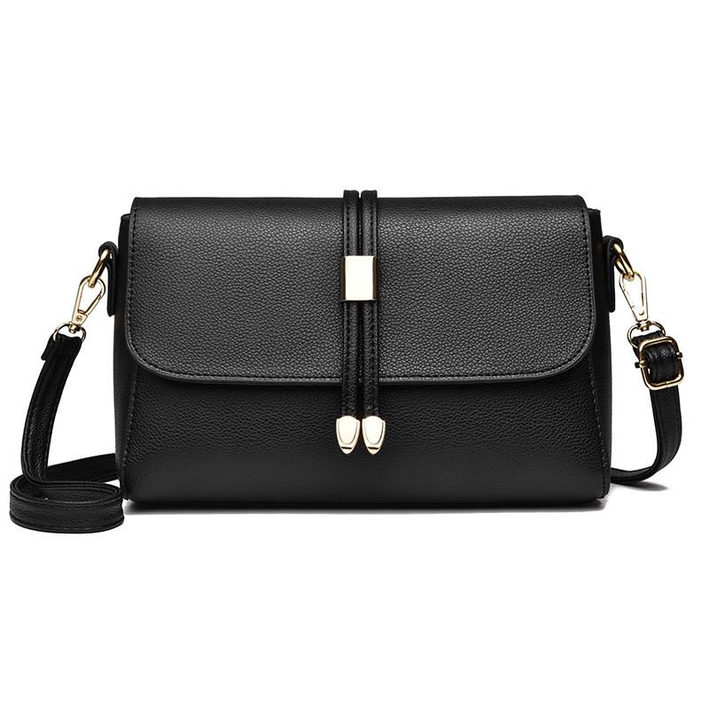 Borsa a tracolla piccola classica in PU per donna con design color block per l'uso quotidiano