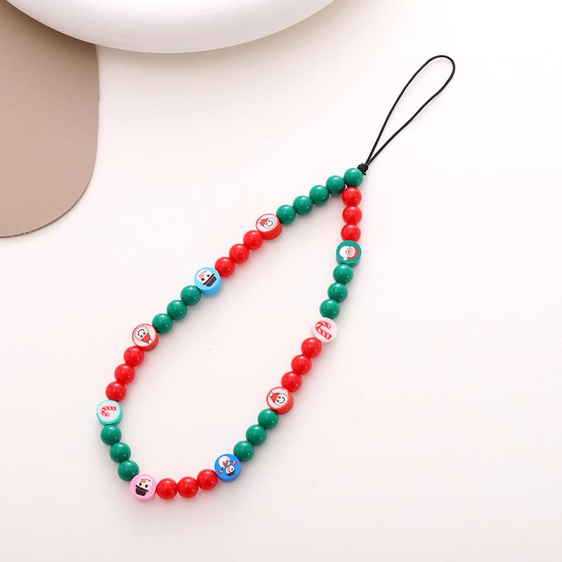 New Christmas Mobile Phone Chain DIY Accessory Bell Pendant Phone Case Decoration Hanging Ornament Anti-drop Mobile Phone Chain