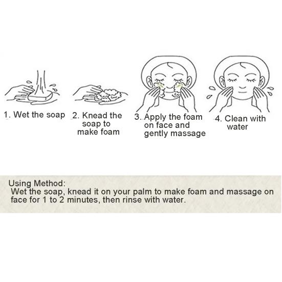 65g Rich Foam Handmade Moisturizing Bathing Hand Skin Cleansing Rice Milk Soap