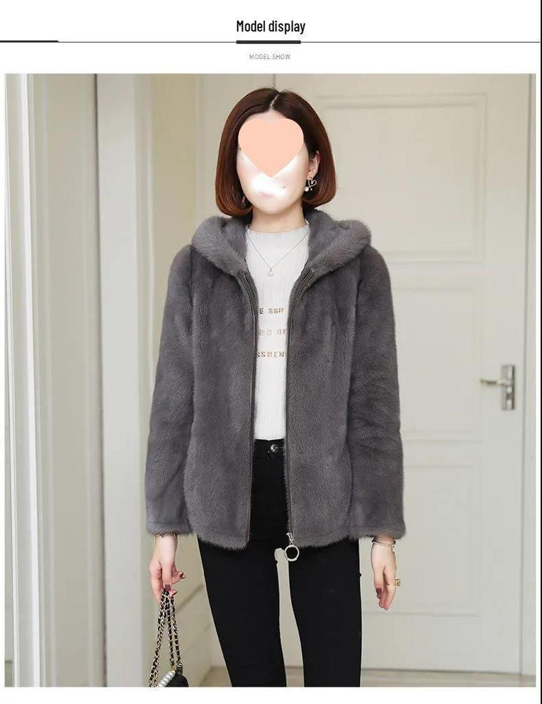 Women's Plush Velvet Hooded Cardigan: Stylish, Loose-Fit Sweater for Autumn/Winter
