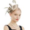Kadınlar için Fascinators Çay Partisi Şapka Kafa Bandı Derby Düğün Kilisesi Gelin Kokteyl Tüyleri saç tokası