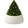 Christmas Tree Collar Cream Chunky Cable Knit Ring for Artificial Trees Holiday Home Decor Seasonal Festive Party Decorations