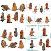 Entzückendes PVC-Murmeltier-Figuren-Set, perfekt für die lehrreiche Spielzeit von Kindern