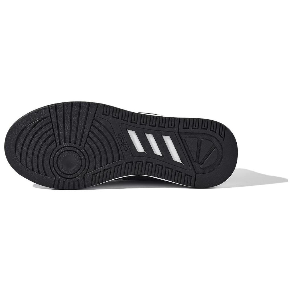 Adidas Lite Baller Mid Fashion Trend Slip Resistant Durable Breathable High Top Skate Shoes Men Sneakers Black Gray JS3445