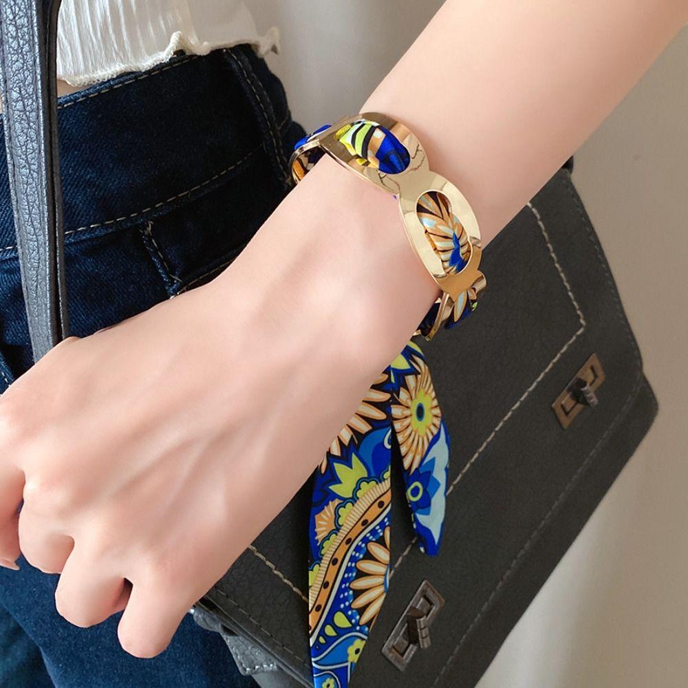 Exaggerated Ethnic Style Wristband Europe American Style Bohemian Scarf Bangle  Decoration