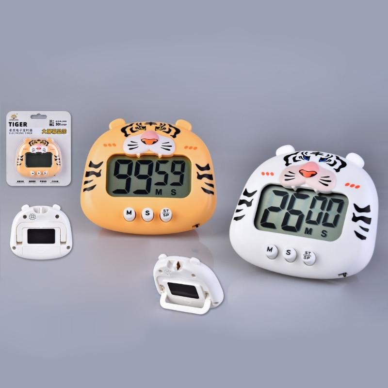 Minuteur Numérique Mignon Animal Dessin Animé Compte à Rebours Minuteur Réveil de Cuisine Multifonction Rappel d'Heure Minuteur de Cuisson Numérique