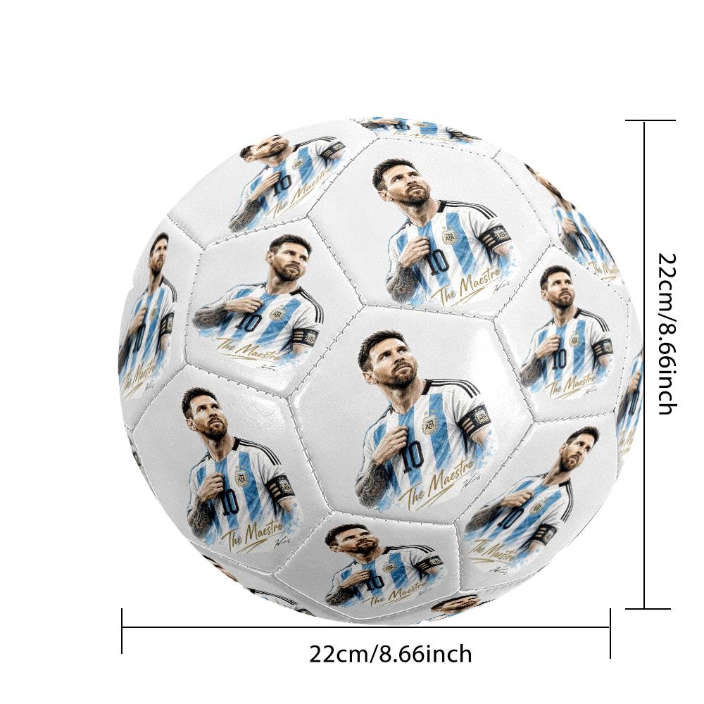Messi Size 5 Soccer Football Machine Sewn Indoor/Outdoor Universal Football for Football Accessories