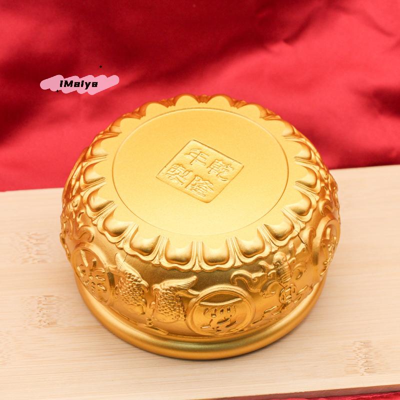 M-1Pcs 6cm Cornucopia Brass Fortunate Attract Wealth Good Luck Magical Power Treasure Bowls Desktop Small Ornament Home Decor