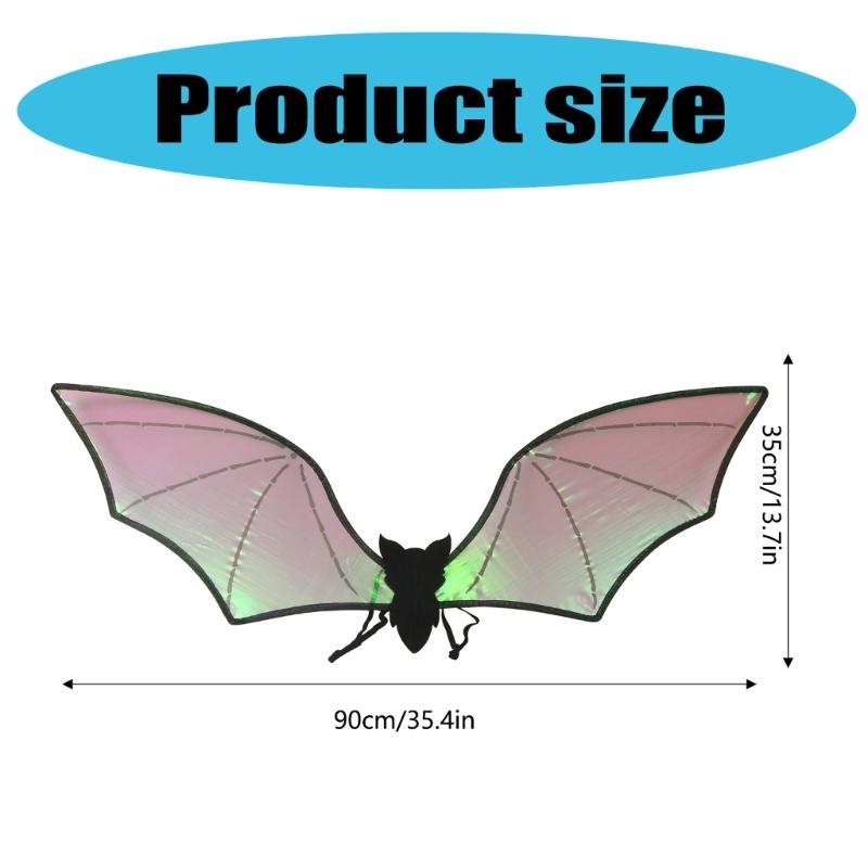 Halloween Bat Wing Bat Dress up Wing Bat Costume Accessories for Kid Birthday Halloween Christmas Masquerades Cosplay