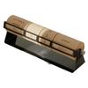 Contemporary Wooden Tabletop Rotating Permanent Calendar With Metal Base Month Week Day Date Display For Gift And Decors