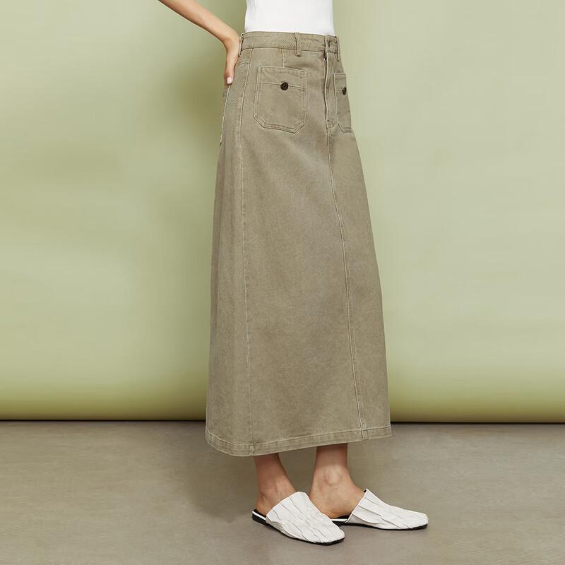 Women's Versatile Commuter Mid-length Straight Skirt