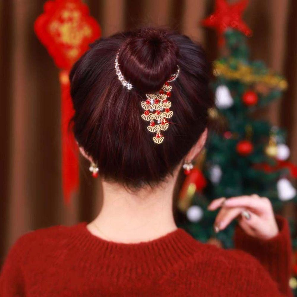 

Булочка для волос с фиксированной заколкой, элегантная пластинчатая пряжка для волос, заколка для волос в виде павлина, заколка для волос в корейском стиле, фиксатор для волос