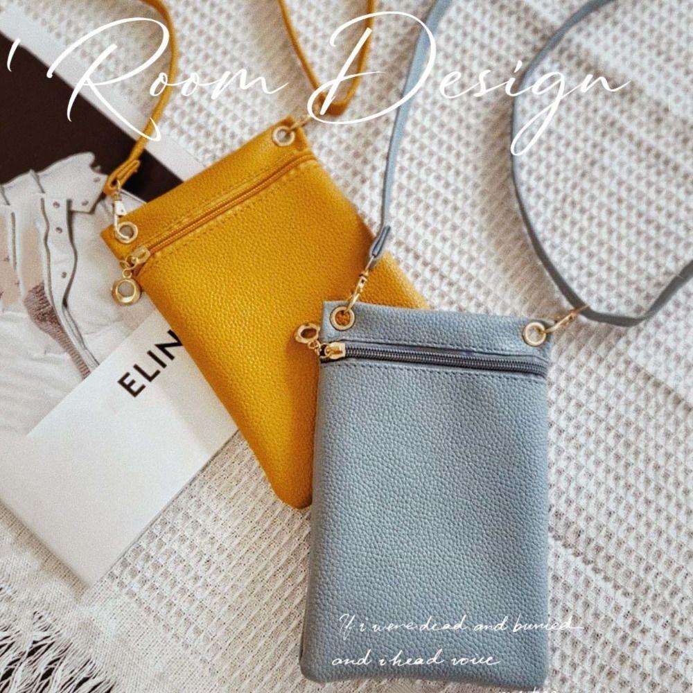 Casual Wallets Mini Crossbody Bag Sweet Color Cell Phone Purse Mobile Phone Storage Bag Coin Purse