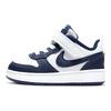 Nike Court Borough Low 2 TD Branco Azul Sinal Sapatilhas de Bebê Azul-Vazio BQ5453-107