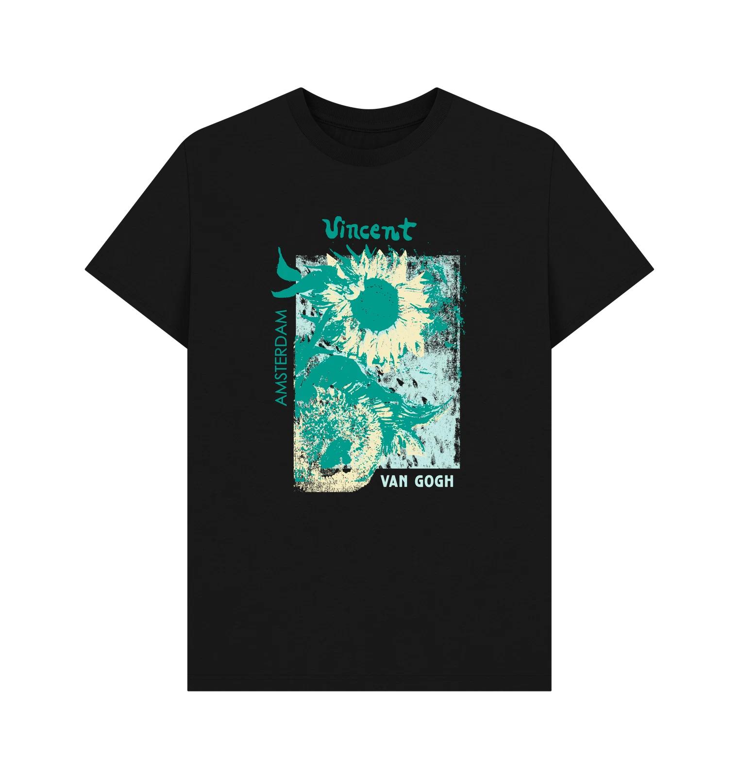 PREMIUM OFFICIAL APOH APOH Van Gogh Sunflowers Black T-Shirt 4XL