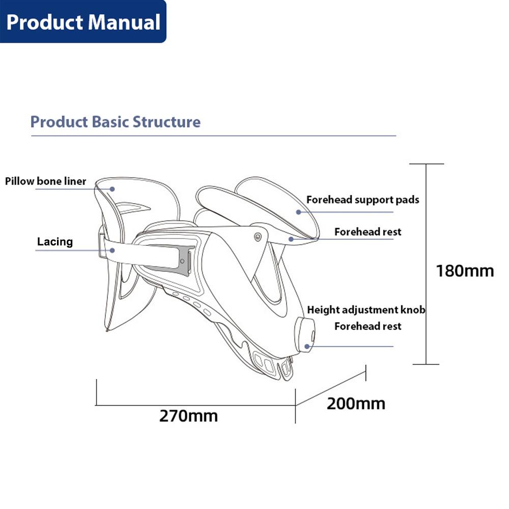 Air Sac Adjustable Neck Stretcher Collar For Home Traction Spine Alignment Cervical Neck Traction Device