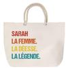 Sac De Plage - PLANETEE - Sarah Déesse Légende Vintage - Grand Format - Anse Corde - Imprimé En France