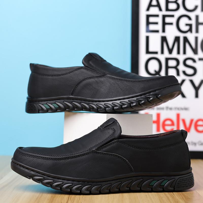 Fashion Leather Men Casual Shoes Brand Formal Mens Loafers Moccasins Breathable Slip On Retro Driving Shoes Men Sneakers Plus Size 39-48
