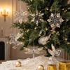 Christmas Ornament Acrylic Sequin Christmas Tree Pendants Snowflake Christmas Supplies Hanging Ornament