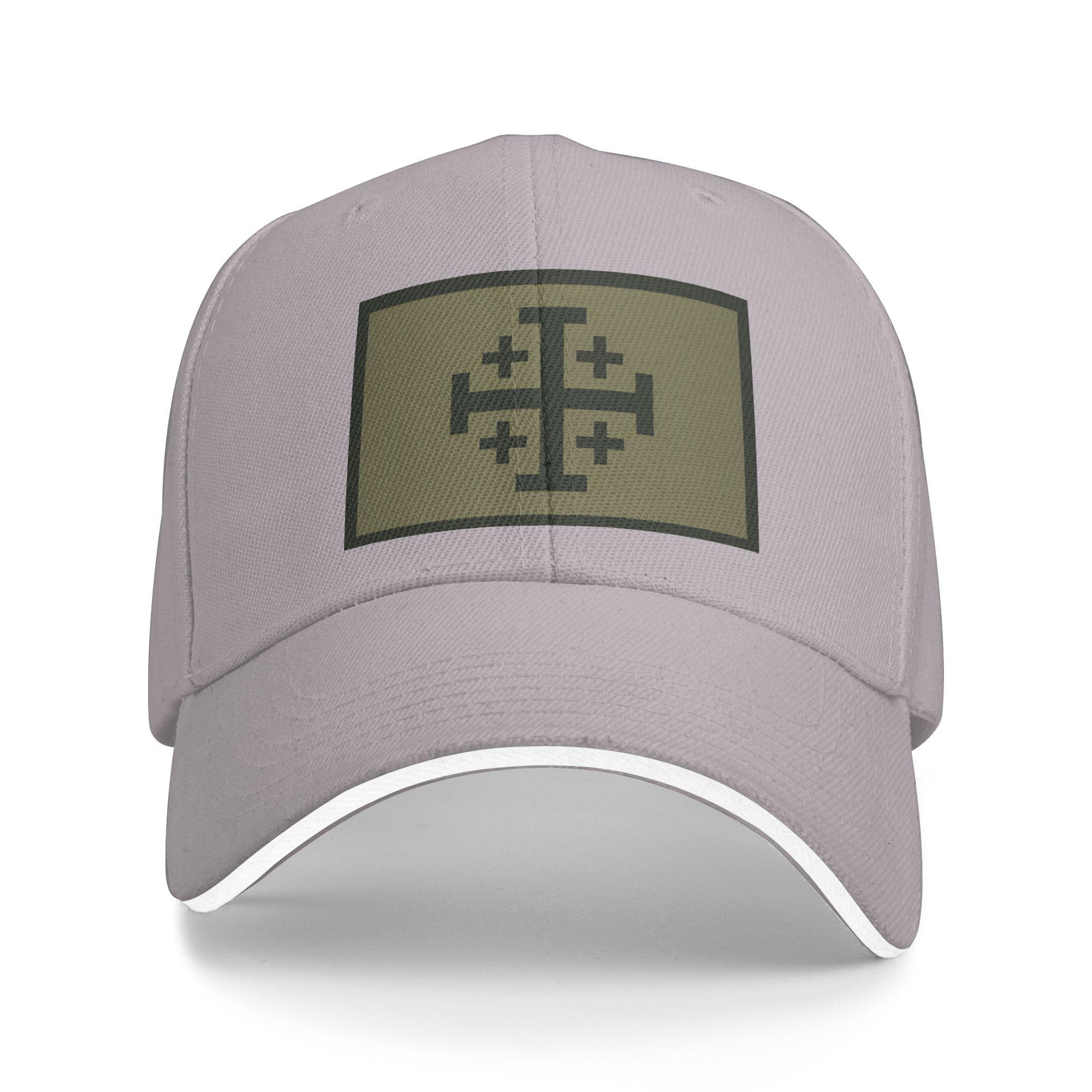 Königreich Jerum Kreuz Sandwich Hüte Herren Damen, Mode, Baseballkappe Hut Verstellbar Snapback Kappen Sonnenhüte Sommerhut One Size gray