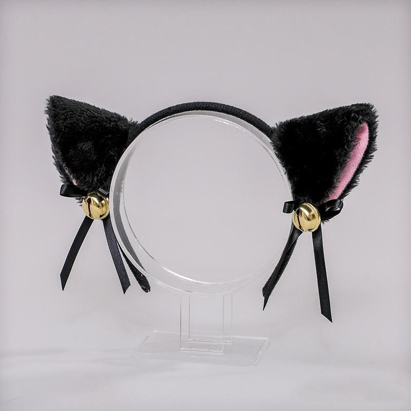 Cat Ear Hair Hoops Bells Stage Perfomance Hairband Headwear Cosplay Photo Props
