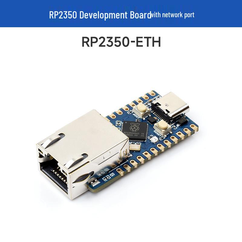 Scheda di Sviluppo Raspberry Pi RP2350-ETH con Ethernet, 4MB TCP/UDP, Sensore di Temperatura, Clock